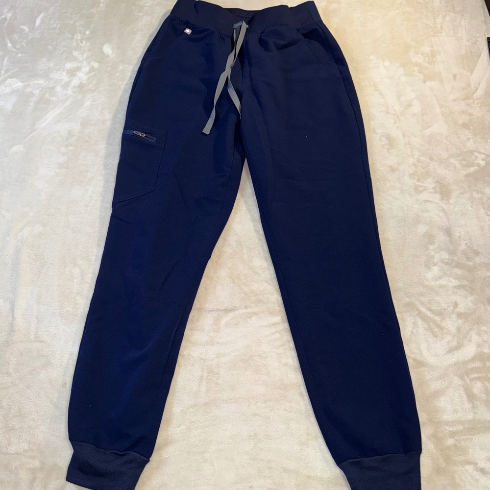 Figs Women Navy Zamora Jogger Scrub Pants Technical Collection W22SW2012 Small